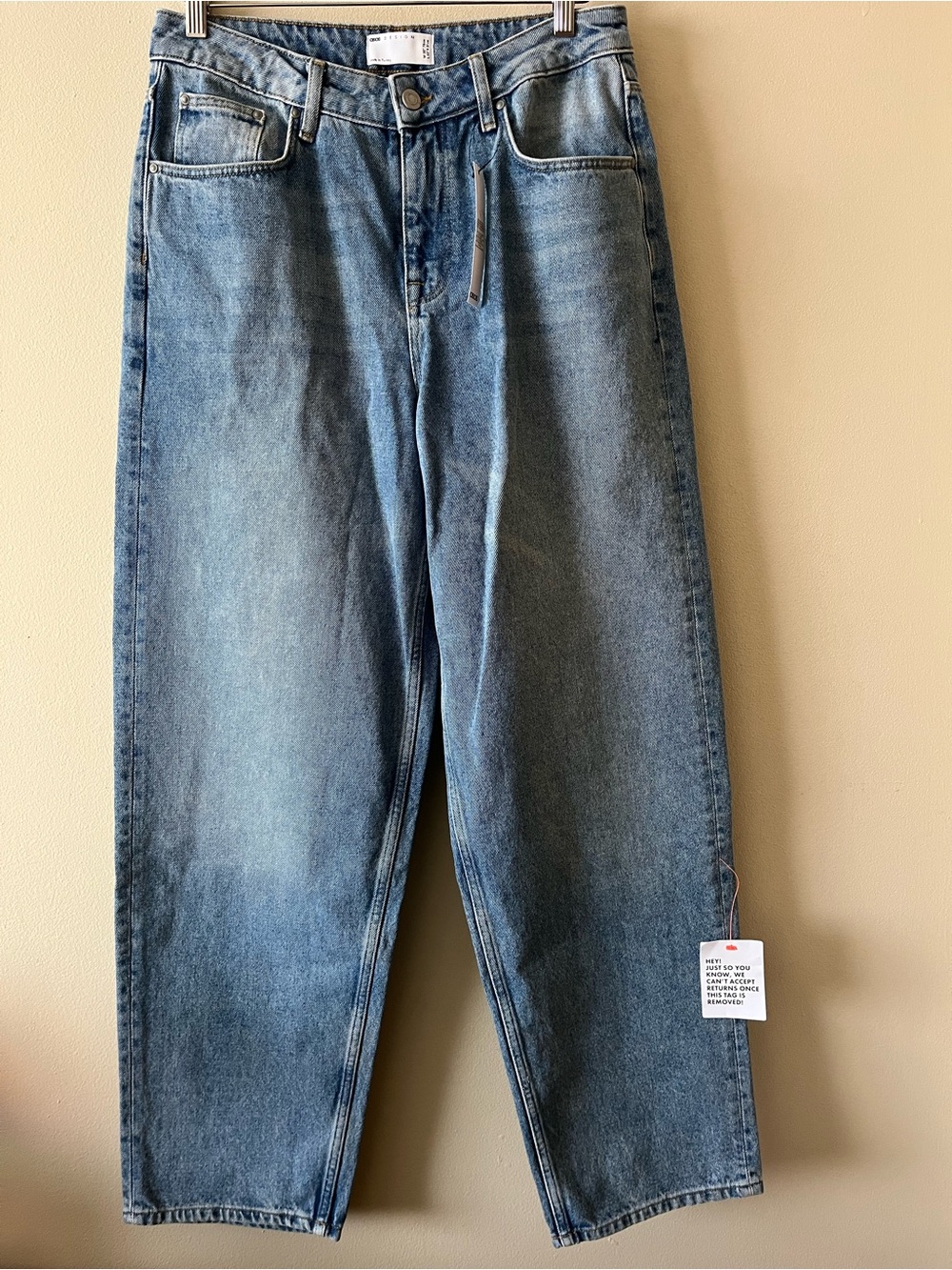 NWT Asos High Waisted Relaxed Fit Jeans